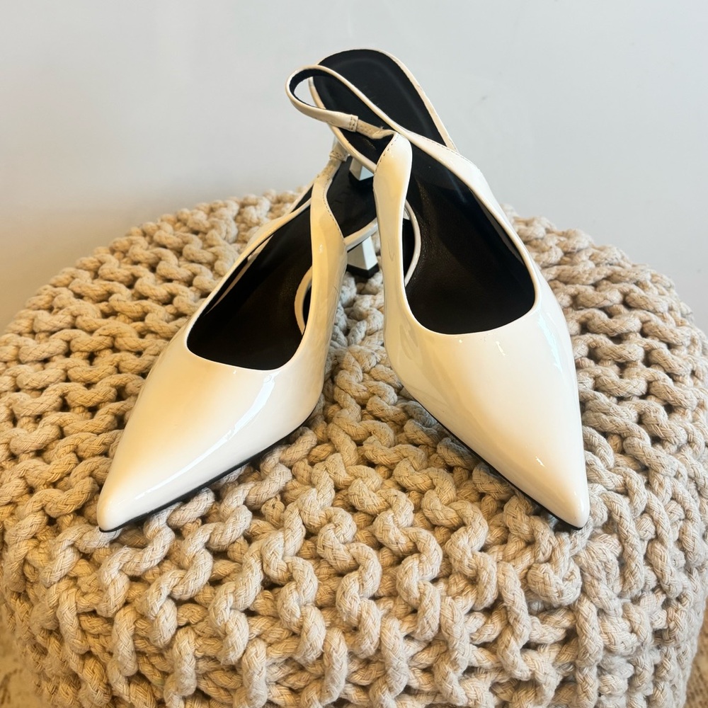 Billini White Pointed Toe Heels